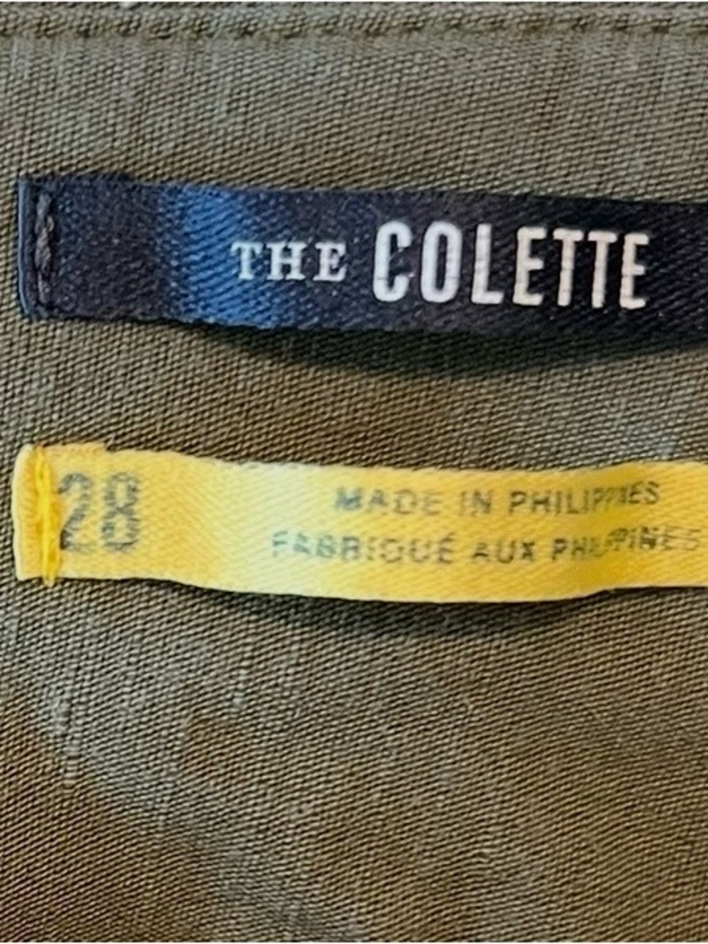 Maeve by Anthropologie The Colette High-Rise Wide-Leg Ankle Pants Olive 28 - Picture 11 of 12
